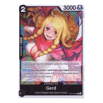 Gerd OP17-081 Rare English One Piece TCG Card NM