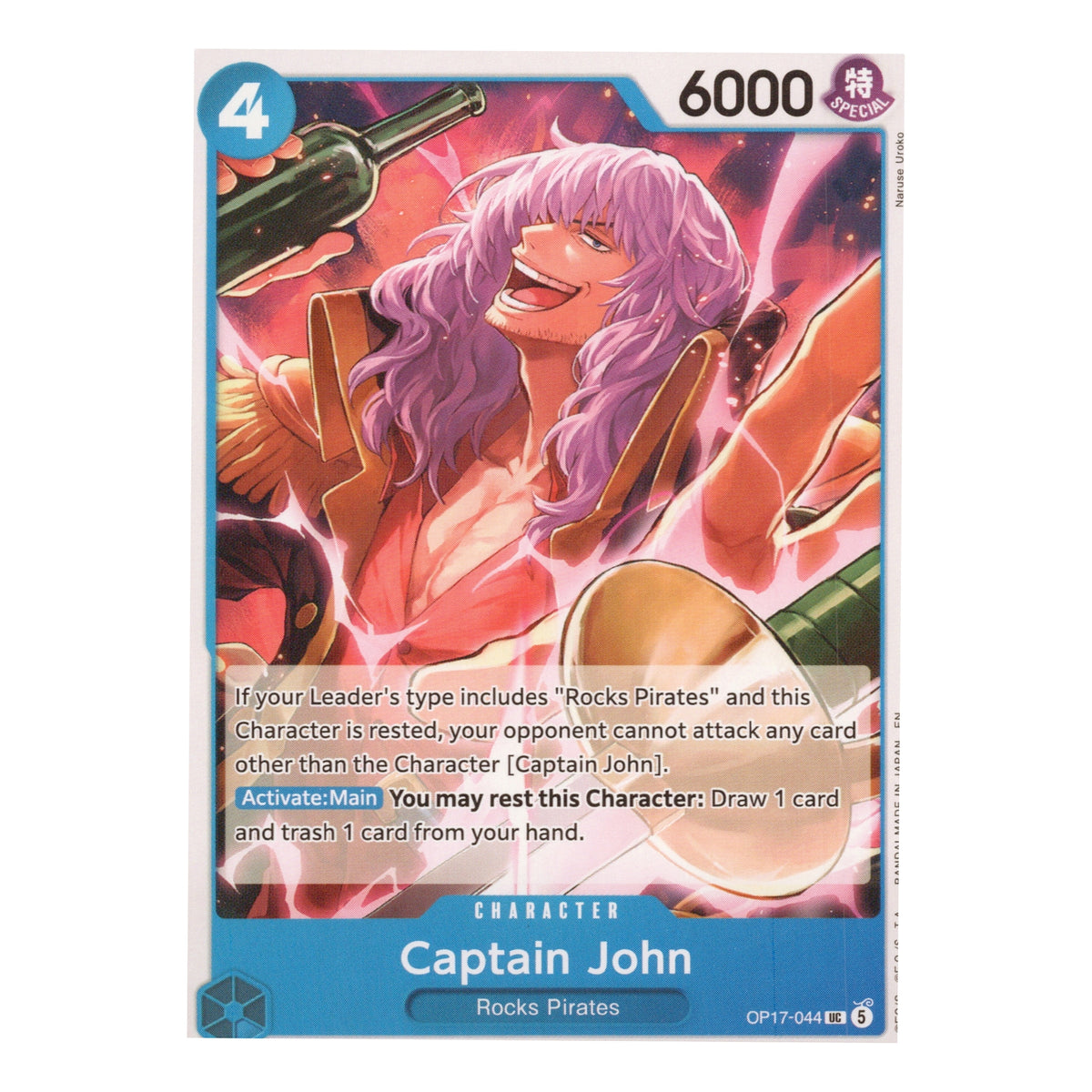 Captain John OP17-044 Uncommon English One Piece TCG Card NM