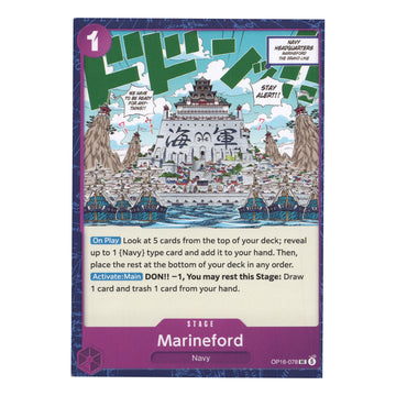 Marineford OP16-078 English One Piece Stage Card