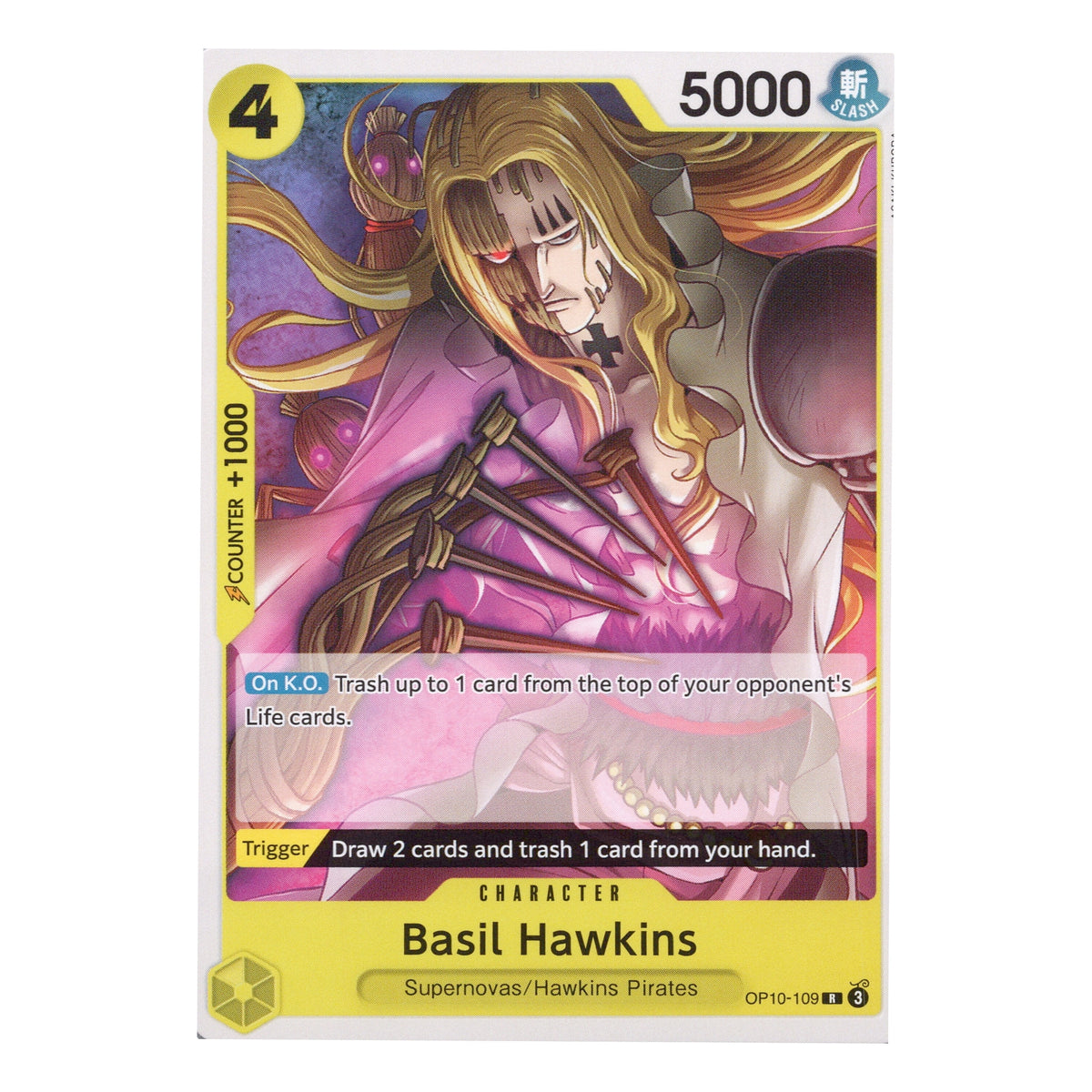 Basil Hawkins OP10-109 English One Piece Card