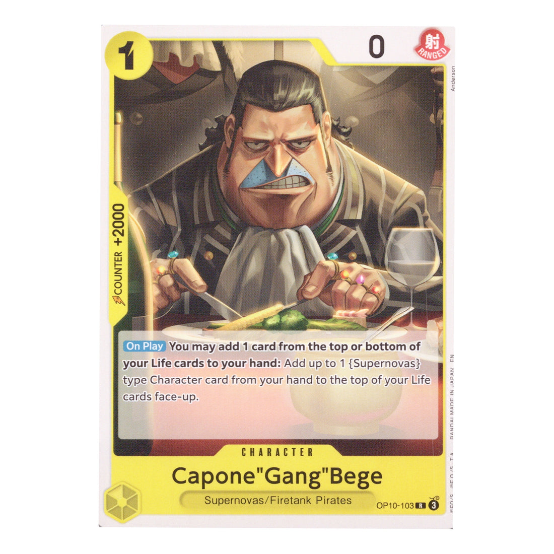 Capone Gang Bege OP10-103 English One Piece Card