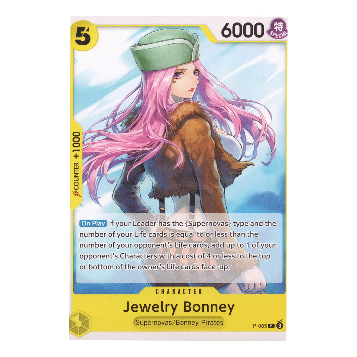 Jewelry Bonney P-085 English One Piece Card