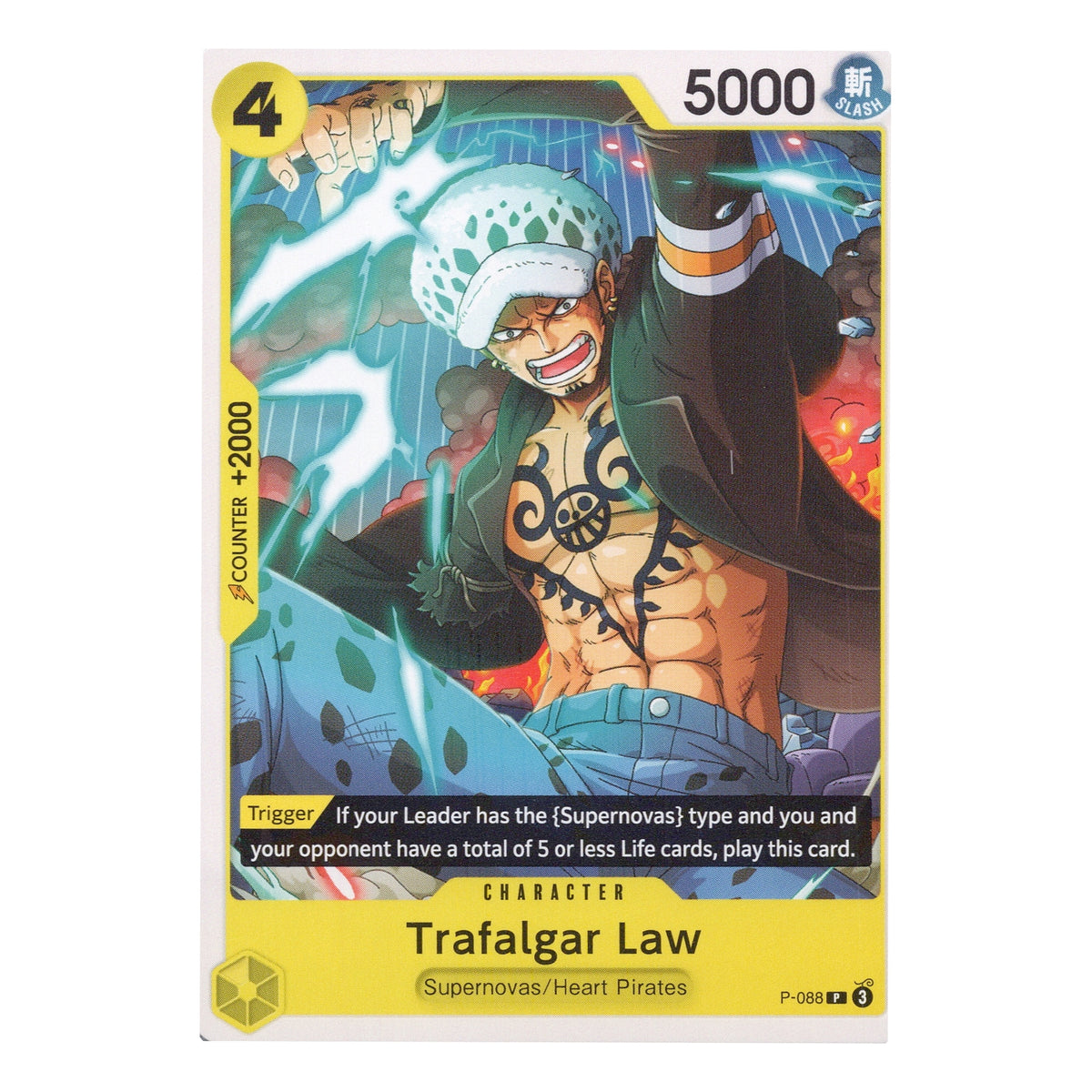 Trafalgar Law P-088 English One Piece Card