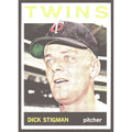 1964 Topps baseball card of Dick Stigman Minnesota Twins pitcher VG-EX condition