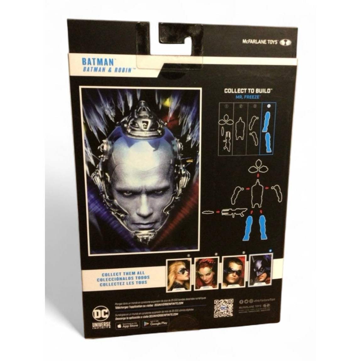 McFarlane DC Multiverse Batman Collect to Build Mr. Freeze 7-inch action figure packaging back view