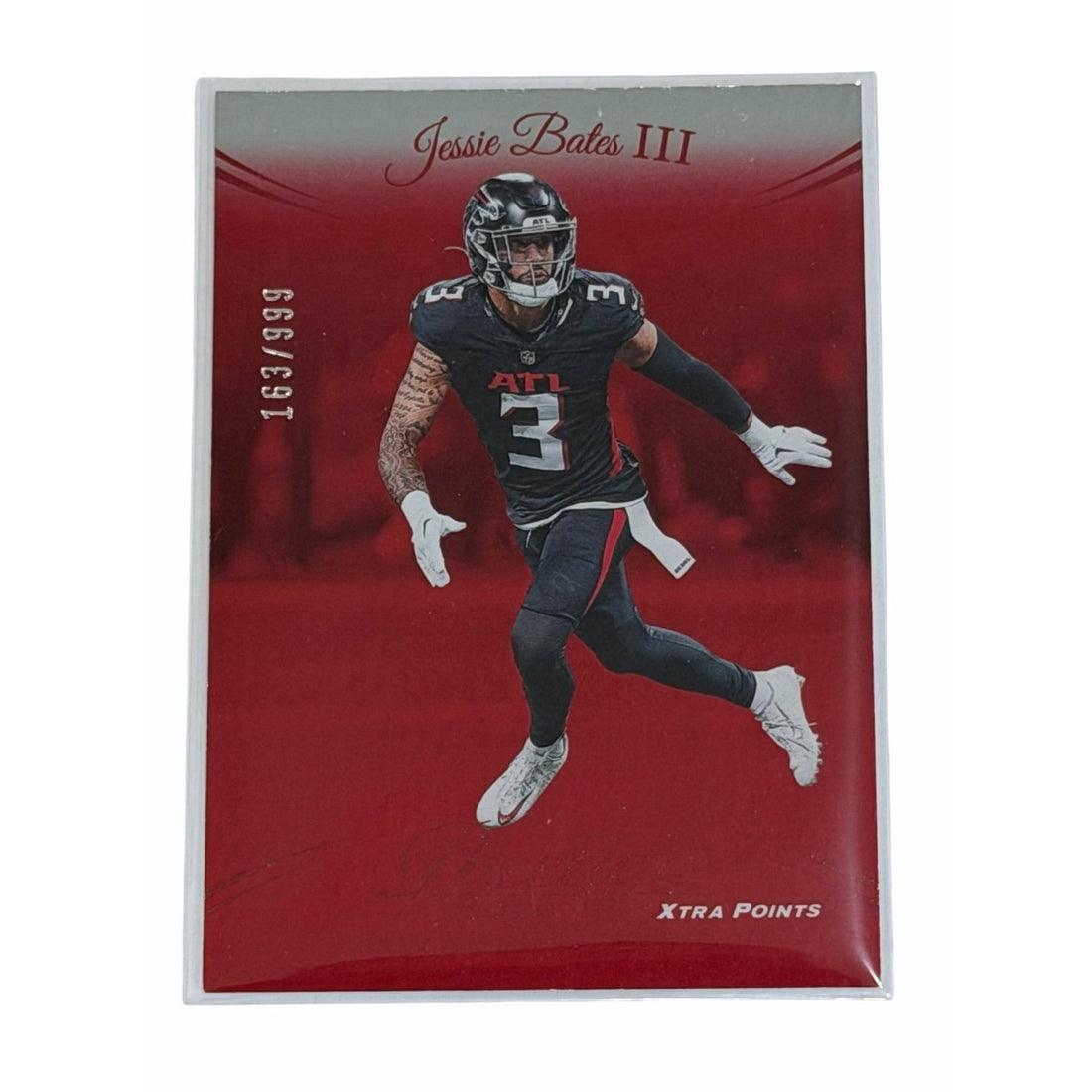 Jessie Bates III 2024 Panini Prestige Jessie Bates III 2024 Panini Prestige Xtra Points Red /999 NFL Falcons 15 NM
