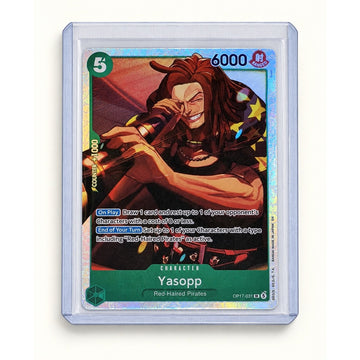 One Piece OP17-031 Yasopp Alternate Art SR Foil English TCG Card NM-Mint