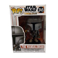 Funko Pop Star Wars The Mandalorian 345 vinyl figure collectible in original packaging with clear window and detailed armor design