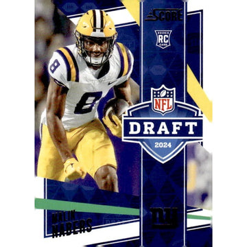 /100 2024 NFL Score Football Malik Nabers RC* #6 Draft Showcase NY Giants - Mint