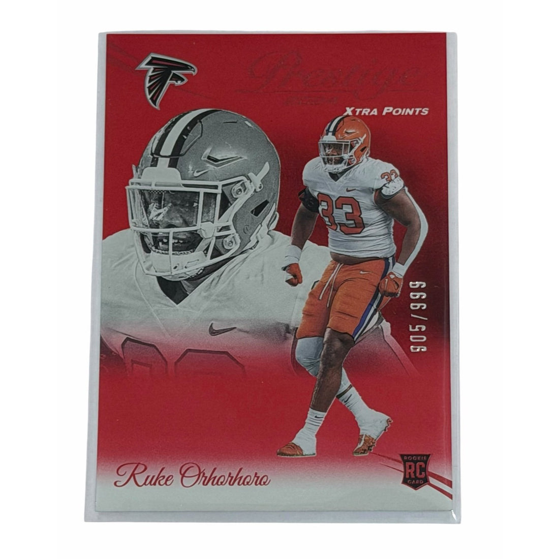 Ruke Orhorhoro Panini Ruke Orhorhoro RC 2024 Panini Prestige Xtra Points Red /999 NFL Falcons 340