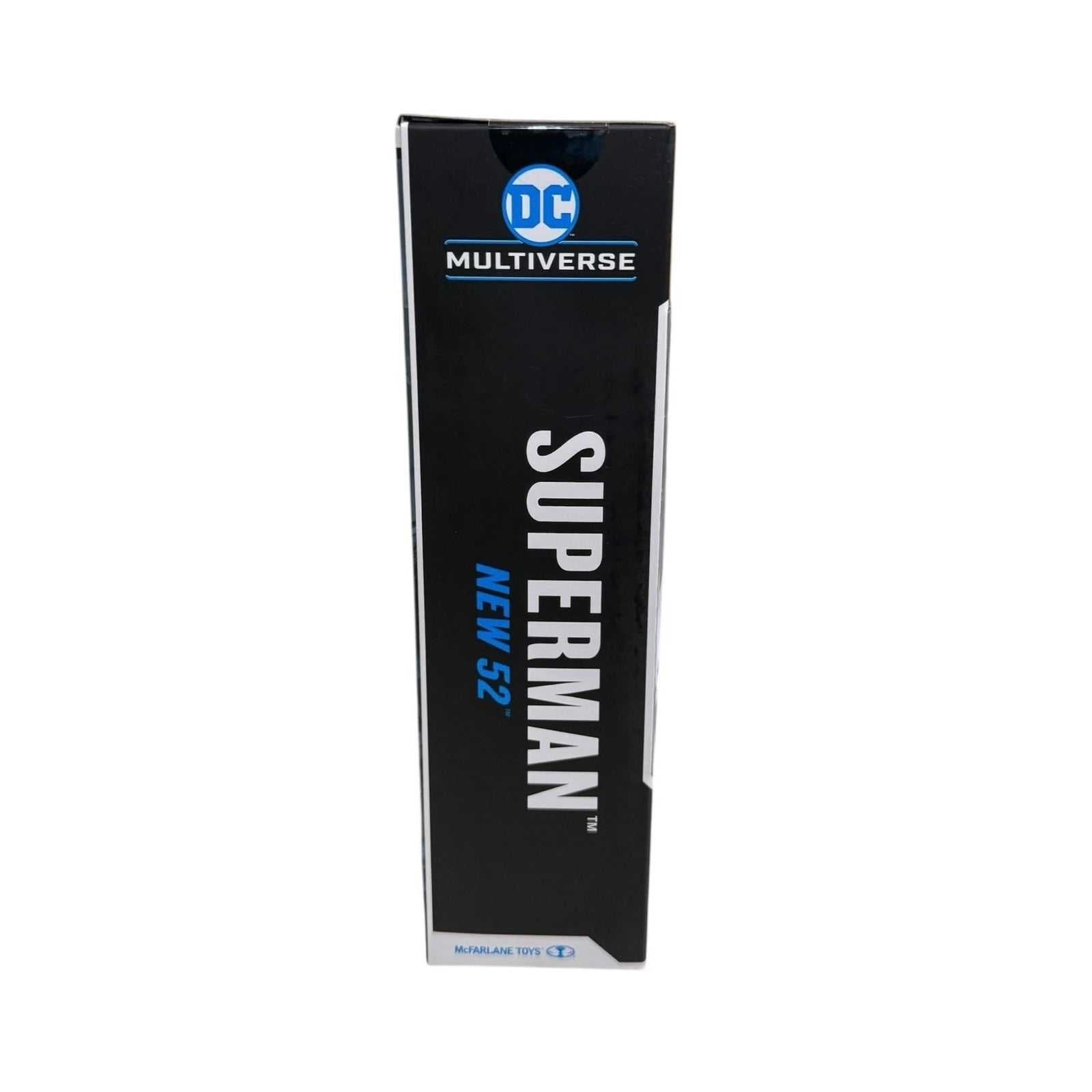 McFarlane DC Multiverse Superman New 52 Gold Label action figure box side view