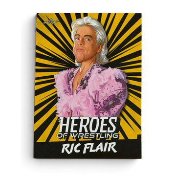 2023 Leaf Heroes of Wrestling Ric Flair B-7 Nature Boy WOOOO WWE WCW Card