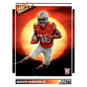 2024 NFL Score Football #8 Marvin Harrison Jr. Hot Rookies Cardinals - Near Mint