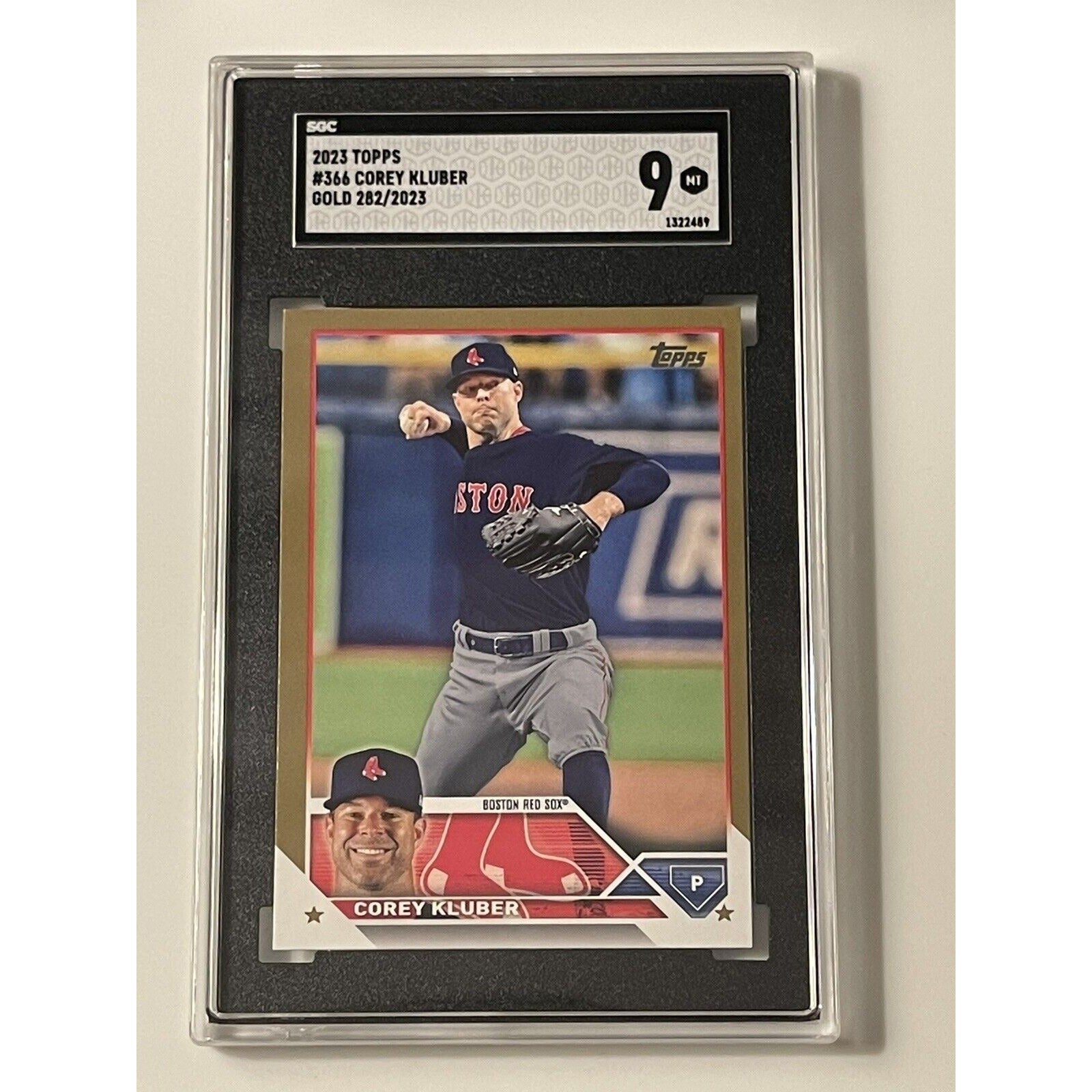 2023 Topps Series 2 Corey Kluber MLB Boston Red Sox Card #366 Gold Foil - PSA 9*