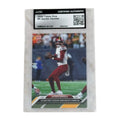Jayden Daniels 2024 Topps Now Rookie CGC Certified Authentic football card with record-setting accurate game highlight