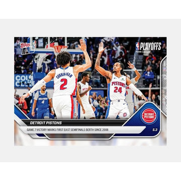 876 PR Detroit Pistons 2026 NBA Topps NOW #291 East Semifinals Playoff Victory