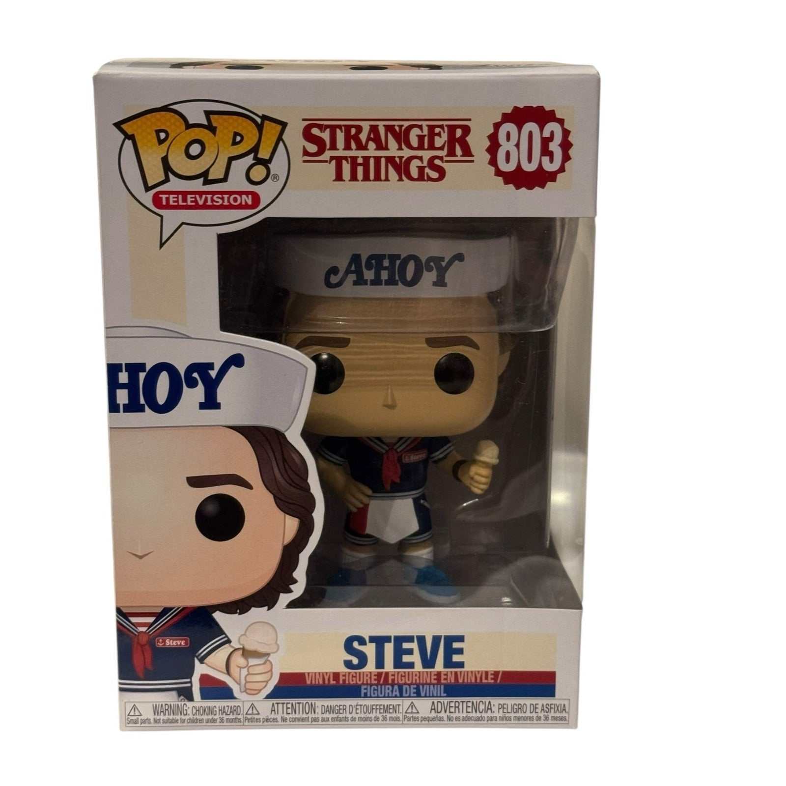 Stranger Things Steve Scoops Ahoy Funko Pop Vinyl Figure in box