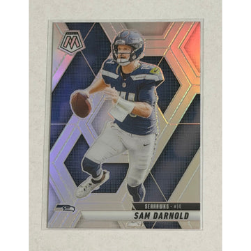 Sam Darnold 2025 Panini Mosaic Refractor Prizm #27 NFL Champs Seattle Seahawks