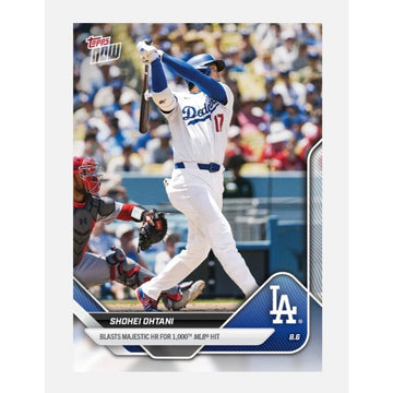 Shohei Ohtani 2025 Topps NOW #527 MLB LA Dodgers 1000th Hit HR