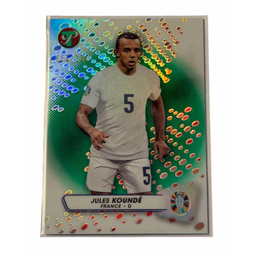87/199 Jules Kounde 2023 Topps Pristine Green Refractor UAFE France 2024 Euro