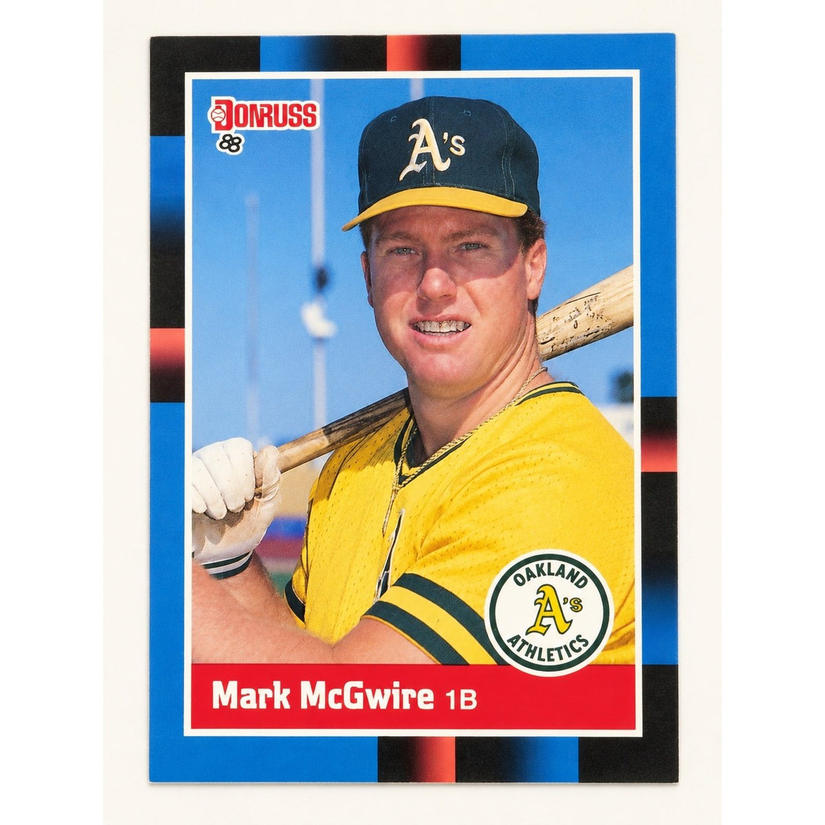 1988 Donruss Mark McGwire #256 Oakland Athletics baseball card, front