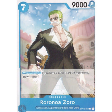 Roronoa Zoro OP16-053 Common English One Piece Card Game Time of Battle