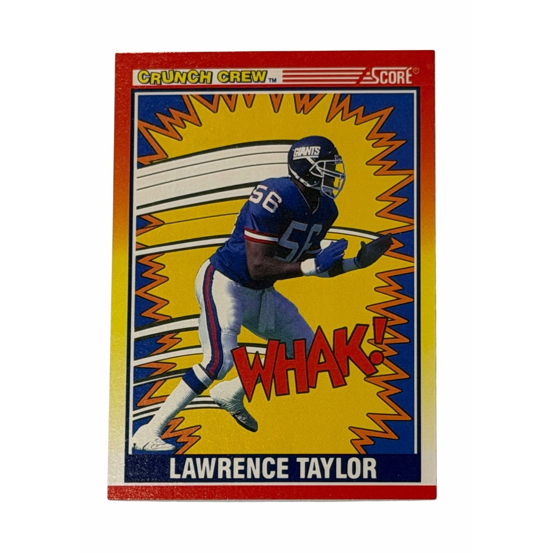 Vintage Lawrence Taylor NFL New York Vintage Lawrence Taylor NFL New York Giants 1990 Score Crunch Crew 552 Football