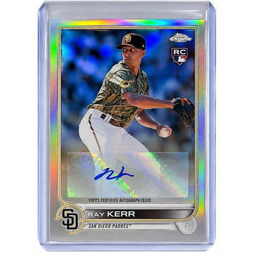 2022 Topps Chrome Ray Kerr RC Auto MLB San Diego Padres/Braves Rookie Auto