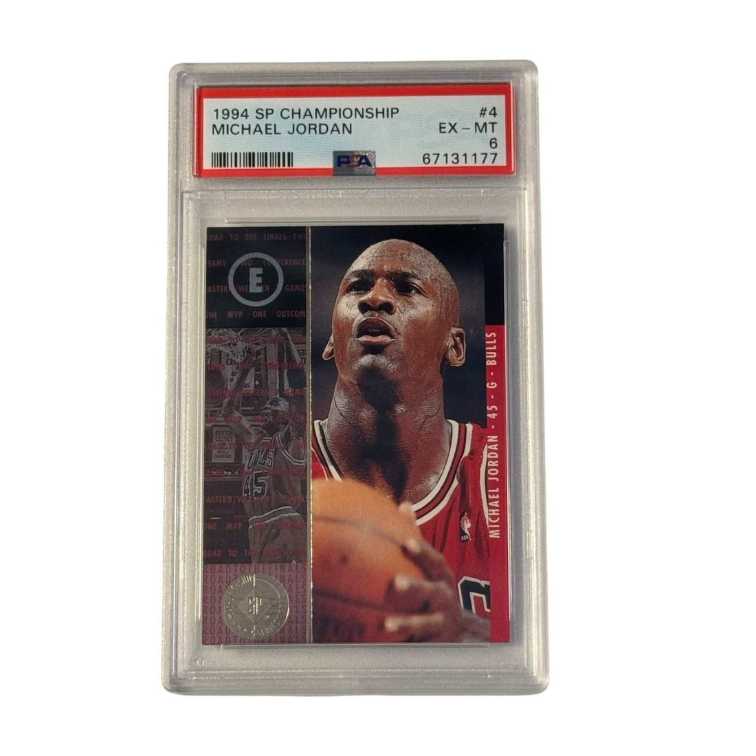1994 Upper Deck SP Championship Michael Jordan #4 PSA 6 EX MT Chicago Bulls basketball card in protective slab