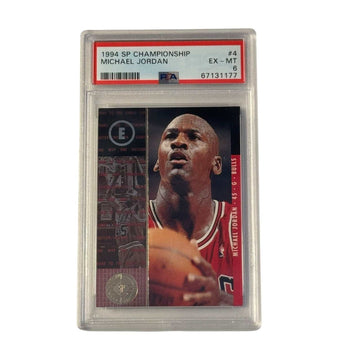 1994 Upper Deck SP Championship Michael Jordan #4 PSA 6 EX MT Chicago Bulls basketball card in protective slab