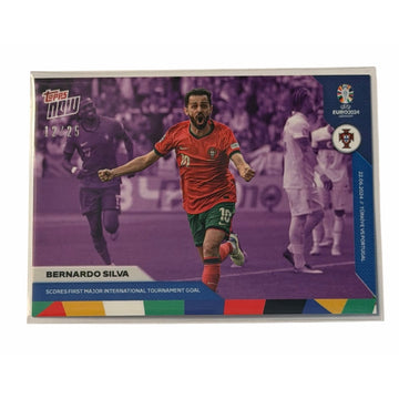 /25 PRINTED Bernardo Silva 2024 Topps NOW UEFA Euro Parallel #022 Portugal