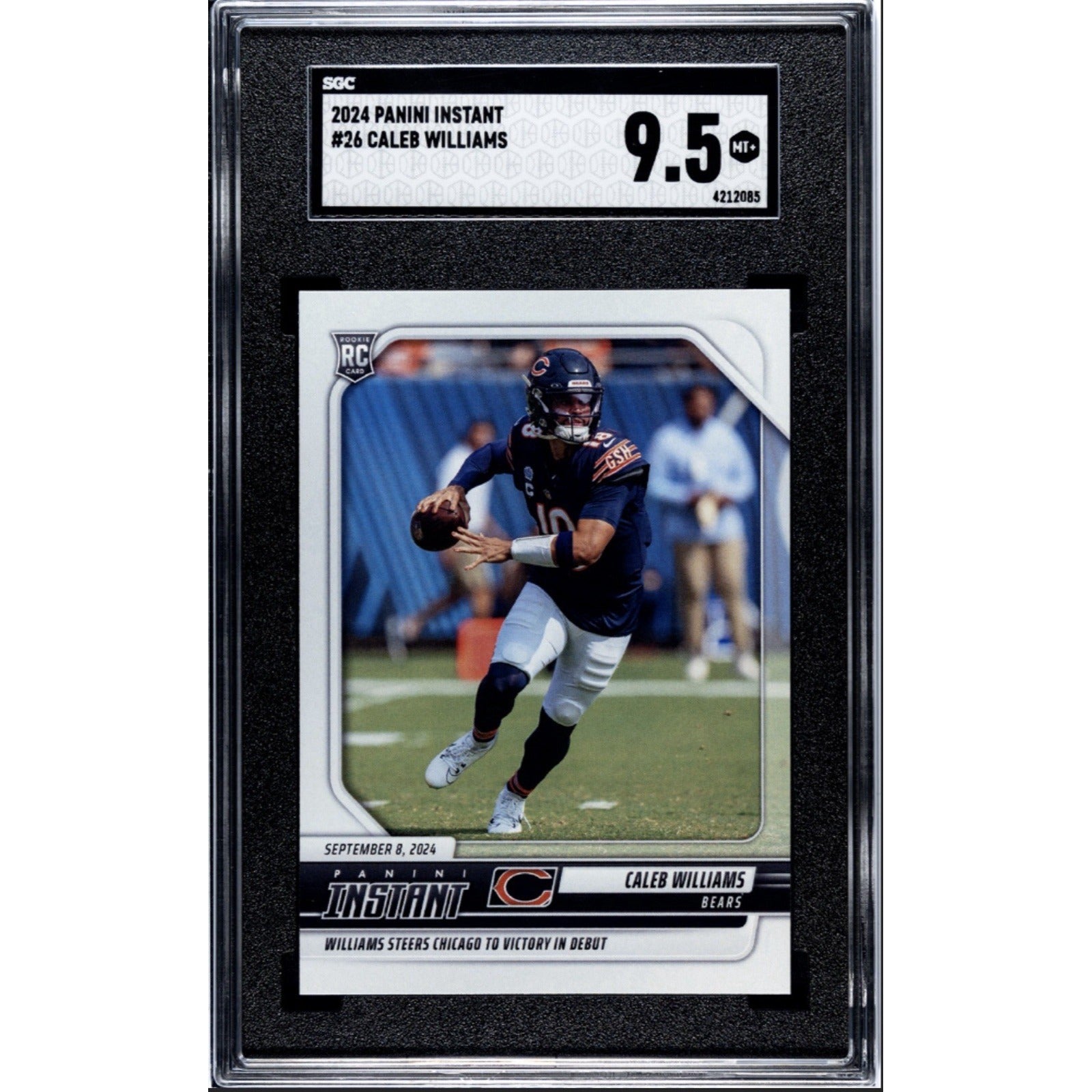/4525 2024 Panini Instant Rookie Card - Caleb Williams RC #26  NFL Bears SGC 9.5
