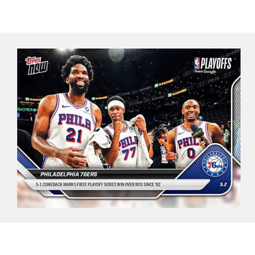 ONLY 1568 Printed Philadelphia 76ers 2025-26 1st Since 1982 NBA Topps NOW® #290