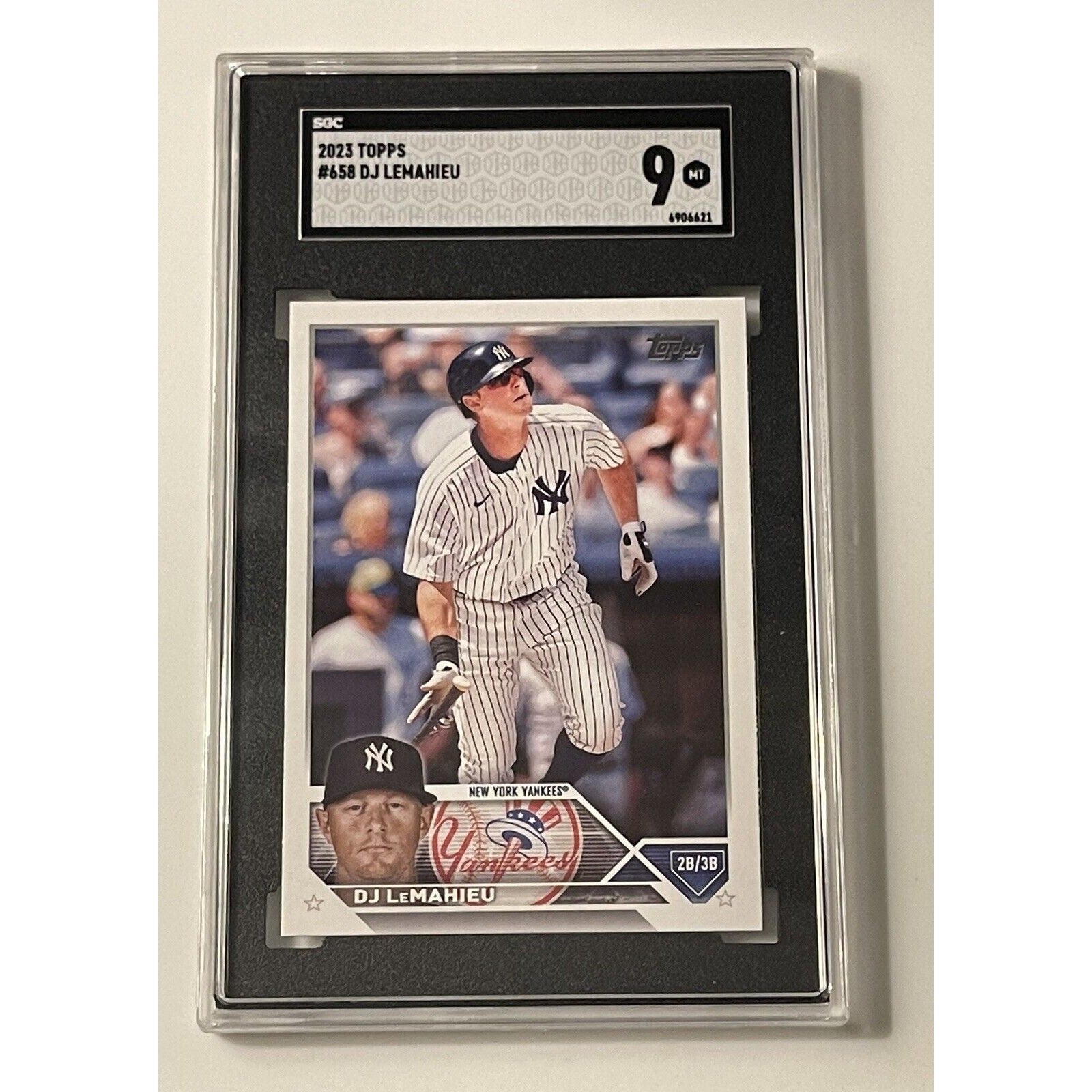 2023 Topps Series 2 DJ LeMahieu Card #658 Base Parallel - New York Yankees PSA 9
