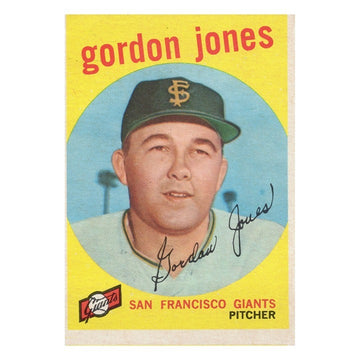 Gordon Jones 1959 Topps #458 MLB San Francisco Giants Vintage VG Raw Card