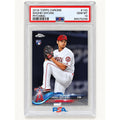 Shohei Ohtani RC 2018 Topps Chrome #150 Pitching Rookie PSA 10 MLB LA Angels — original photo 1