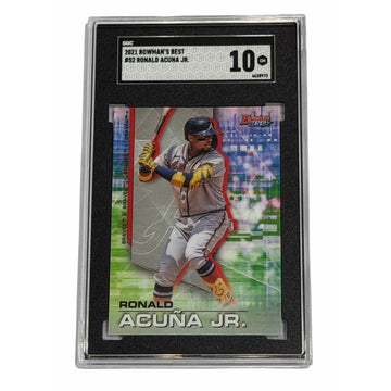 Ronald Acuña Jr. 2021 Bowman's Best #52 Atlanta Braves SGC 10 MLB Card