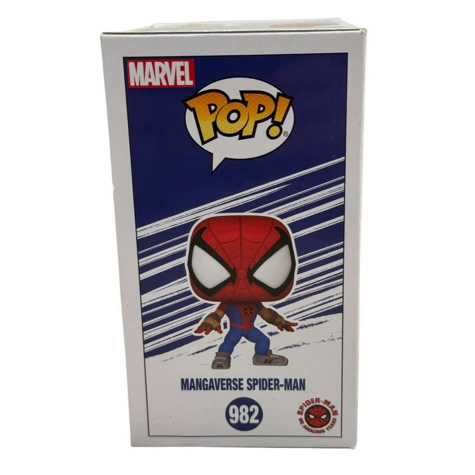 Mangaverse Spider-Man Funko Pop Marvel anime style vinyl figure in box number 982