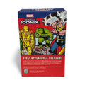 Marvel HeroClix ICONIX First Appearance Avengers sealed collectible set featuring classic Thor, Iron Man, Hulk, Wasp, Ant-Man, and Loki