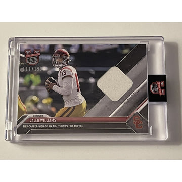 Caleb Williams* 117/199 Trojans Game-Worn Shirt Relic 2023 Bowman U Now IN HAND!