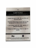 2023 Topps Tribute Albert Pujols #57 MLB Cardinals Chrome Baseball Card HOF back