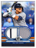 2024 Topps Tribute Aaron Judge Blue Dual Game-Used Relic 86/150 MLB Yankees front