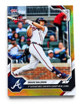 2026 Topps NOW Drake Baldwin RC #603 Gold Foil PR 1348 MLB Braves 48/50 SSP front