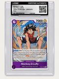 2023 One Piece Monkey D. Luffy OP03-070 Pillars of Strength CGC Authentic front