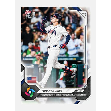 8798 Printed Roman Anthony RC 2026 Topps NOW WB21 Team USA MLB