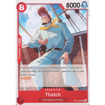 Thatch OP16-005 Uncommon English One Piece Card Game The Time of Battle