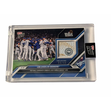 8/49 LA Dodgers 2024 Topps NOW World Series MLB Game-Used Base Relic Collectible