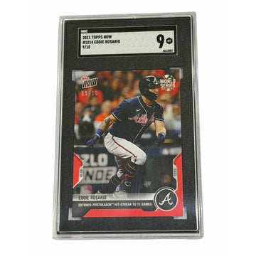 Eddie Rosario 9/10 2021 Topps NOW #1014 SGC 9 MLB Atlanta Braves World Series