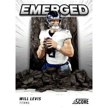 2024 NFL Score Football #EM-WLS Will Levis* Emerged Titans - Near Mint or Better