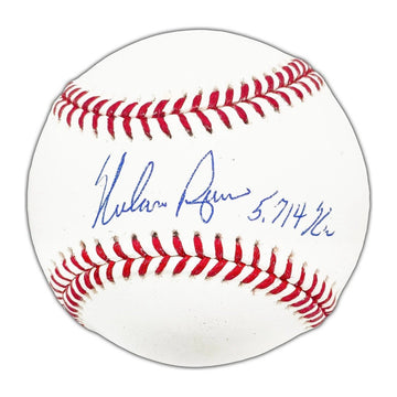 Nolan Ryan Signed Official MLB Baseball Beckett BAS Auto 5714 Strikeouts HOF